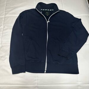 J. Crew Men's Navy  Zip-Up Track jacket